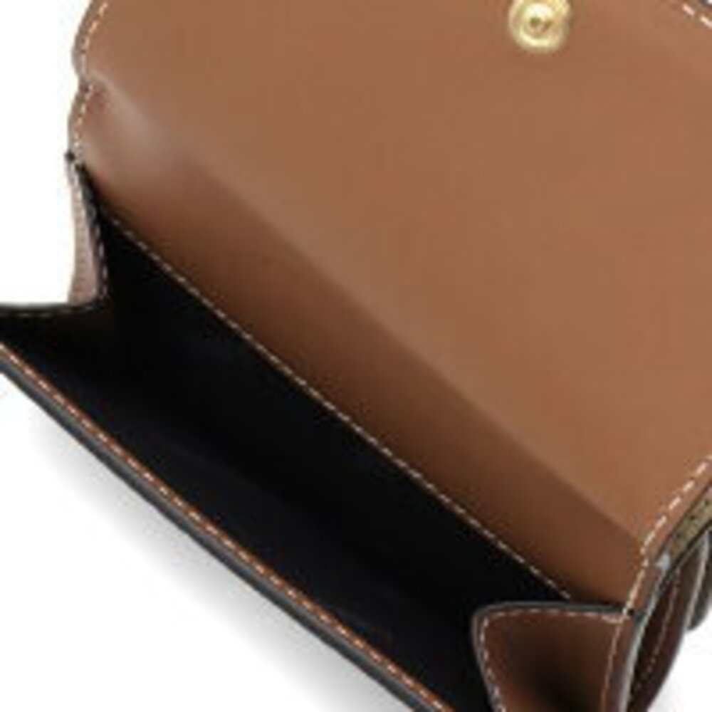 Burberry Multi Brown Briar Lark Wallet Check Beige Trifold - Picture 3 of 5